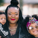 Christina Brown and her two little bundles